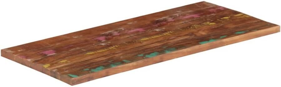 VidaXL Tafelblad Rechthoekig 100x60x2 5 cm Gerecycled Hout Houten Tafelblad Gerecycled Hout Vintage Tafel Rustic Tafels Eetkamertafel