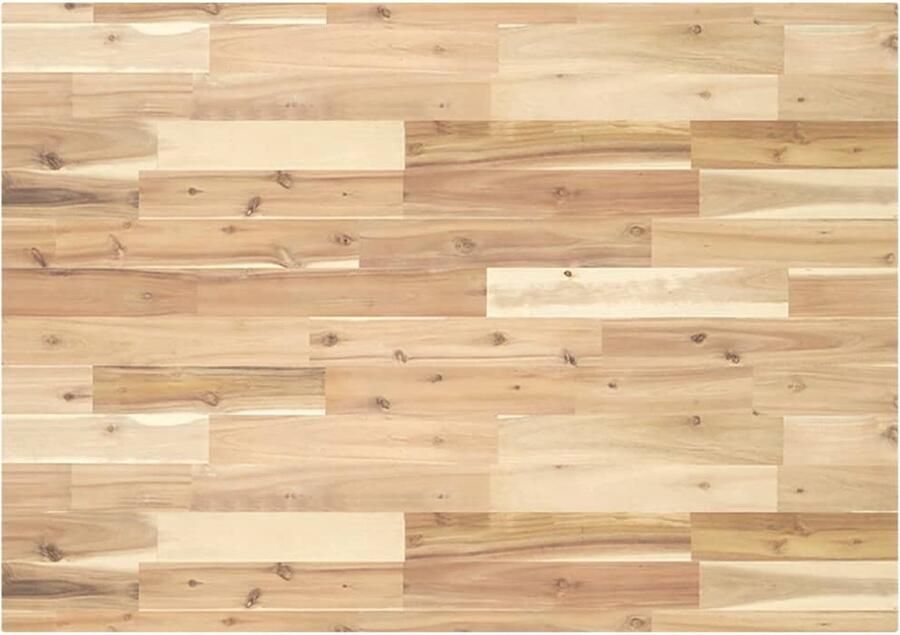 VidaXL Tafelblad Rechthoekig 100x70x4 cm Acaciahout Tafeltblad Acacia Hout Rechte Vorm Eetkamertafel Tuintafel - Foto 2