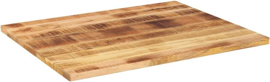 VidaXL Tafelblad Rechthoekig 100x80 cm Mangohout Mangohouten Tafelblad Vervangen Rustic Tafels Vintage Tafel Eetkamertafel