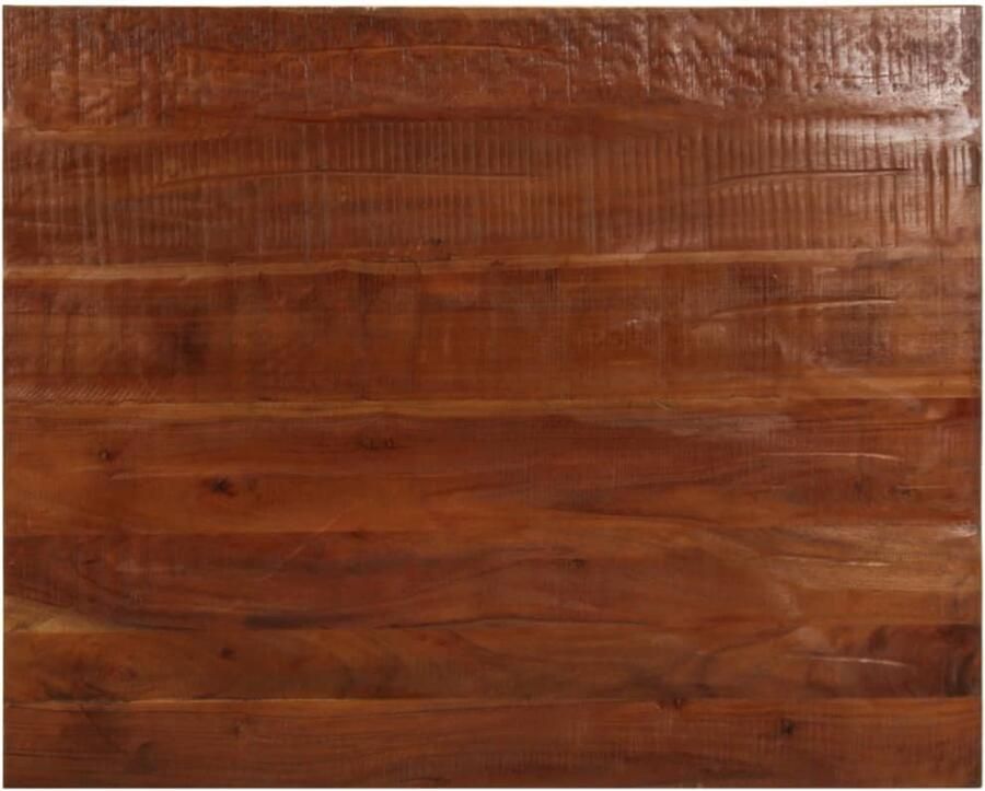 The Living Store Tafelblad rechthoekig 100x80x2 5 cm massief gerecycled hout Houten Tafelblad Vervangen Vintage Tafelblad Landelijke Tafel Recyclet Hout