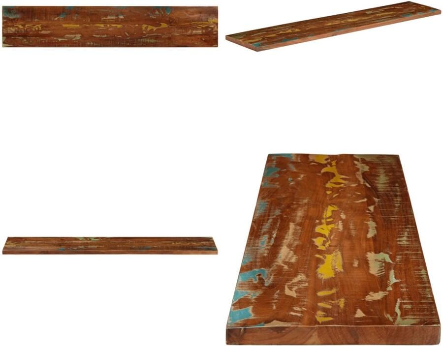 VidaXL Tafelblad rechthoekig 180x30x3 8 cm massief gerecycled hout Tafelblad Tafelbladen Vervangend Tafelblad Meubelpaneel