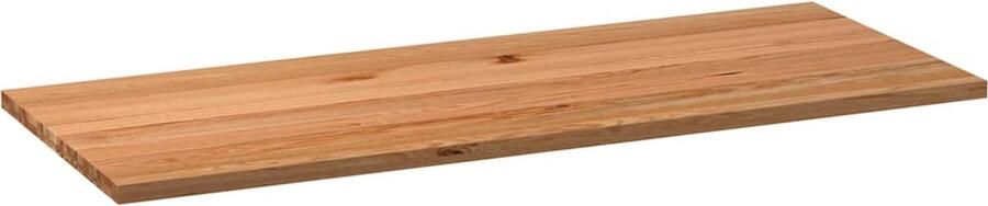VidaXL Tafelblad rechthoekig 200x80x4 2cm massief eikenhout lichtbruin - Foto 2