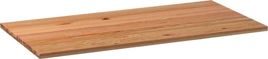 VidaXL Tafelblad rechthoekig 200x90x4 2cm massief eikenhout lichtbruin