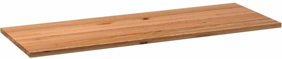 VidaXL Tafelblad rechthoekig 220x80x4 2cm massief eikenhout lichtbruin - Foto 2