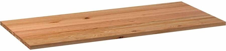 VidaXL Tafelblad rechthoekig 220x90x4 2cm massief eikenhout lichtbruin