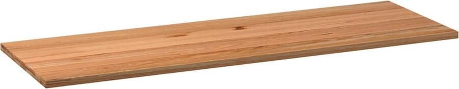 VidaXL Tafelblad rechthoekig 240x80x4 2cm massief eikenhout lichtbruin
