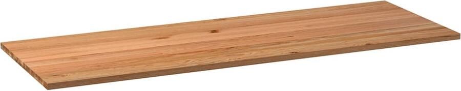 VidaXL Tafelblad rechthoekig 280x90x4 2cm massief eikenhout lichtbruin