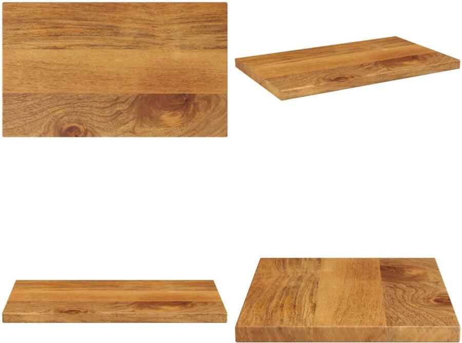 VidaXL Tafelblad rechthoekig 40x20x3 8 cm massief mangohout Tafelblad Tafelbladen Vervangend Tafelblad Meubelpaneel