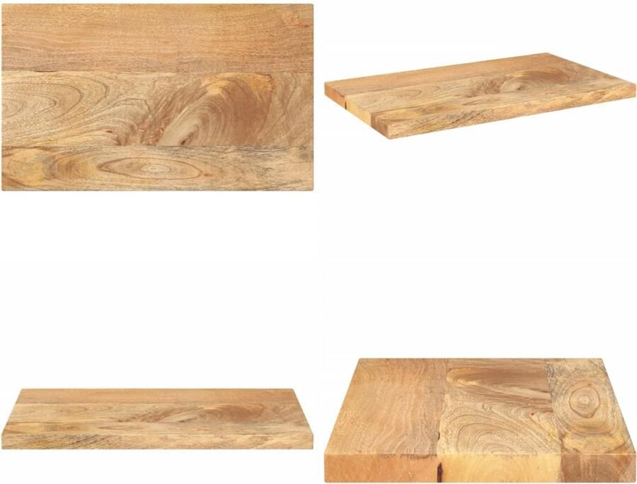 VidaXL Tafelblad rechthoekig 40x20x3 8 cm massief mangohout Tafelblad Tafelbladen Vervangend Tafelblad Meubelpaneel