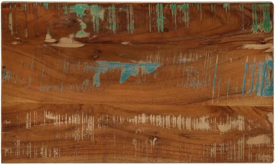 The Living Store Rustiek Houten Tafelblad 60 x 20 x 3.8 cm Massief Recycled Hout Tafelblad Houten Tafelblad Vintage Tafelblad Landelijke Tafelblad Recycled Hout