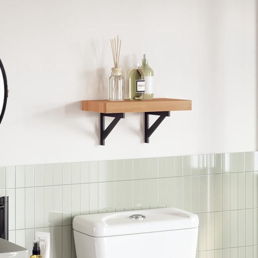 The Living Store Acaciahouten Tafelblad 60 x 20 x 4 cm Natuurlijke olieafwerking Tafelblad Acacia Houten Tafelblad Vervangen Rechte Tafelblad Vintage Tafelblad