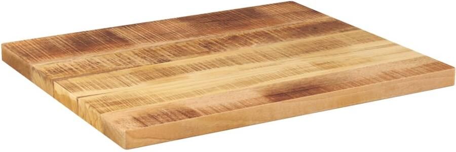 VidaXL Tafelblad Rechthoekig 60x50 cm Mangohout Mangohouten Tafelblad Vervangen Rustic Tafellaag Eetkamertafel Salontafel