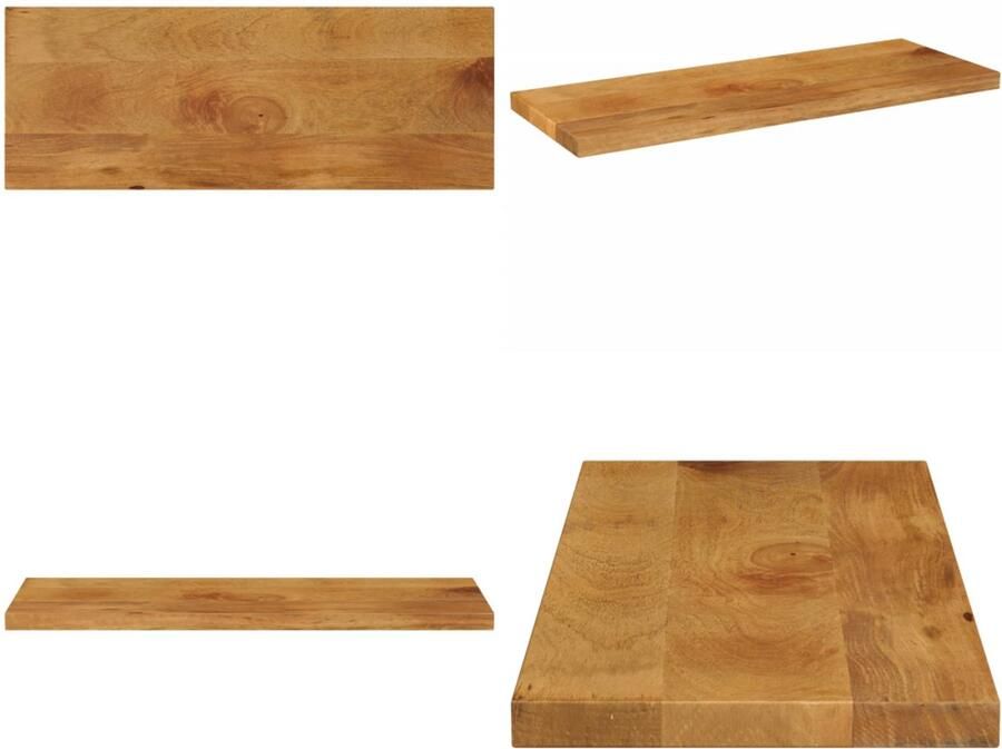 VidaXL Tafelblad rechthoekig 80x20x3 8 cm massief mangohout Tafelblad Tafelbladen Vervangend Tafelblad Meubelpaneel