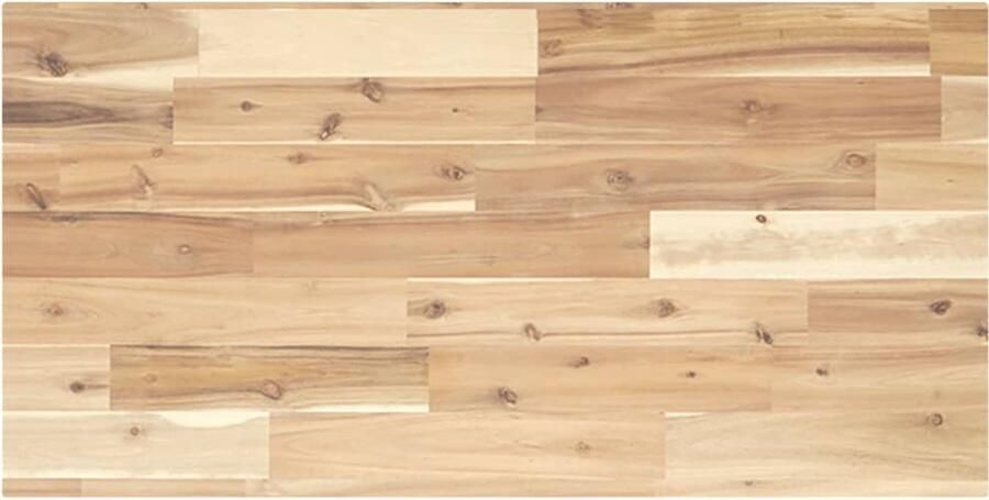 The Living Store Acaciahouten tafelblad 100 x 40 x 2 cm Onbehandeld massief hout Tafelblad Acacia Hout Massief Hout Eetkamertafel Salontafel - Foto 2