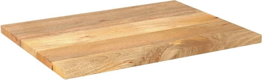 VidaXL Tafelblad Rechthoekig 80x70 cm Mangohout Houten Tafelblad Mangohout Tafelblad Rechte Tafel Vintage Tafel Landelijke Tafel