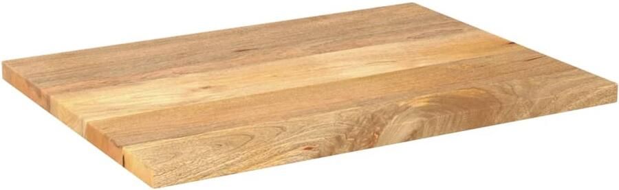 VidaXL Tafelblad Rechthoekig 80x70 cm Mangohout Houten Tafelblad Mangohout Tafelblad Vintage Tafelblad Industriële Tafelblad Eethoektafel