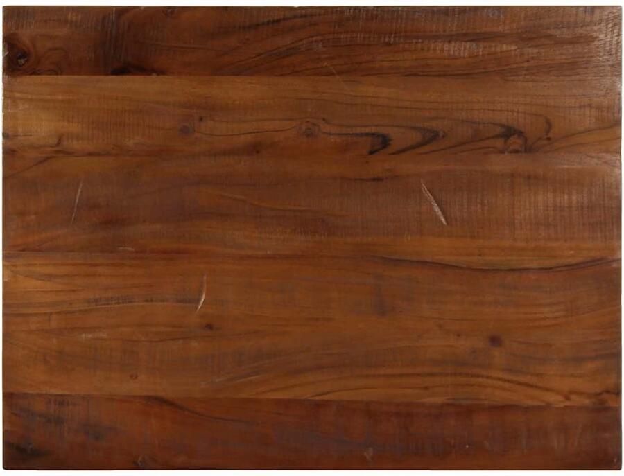 VidaXL Tafelblad Rechthoekig 80x70 cm Gerecycled hout Tafelblad Houten Tafelblad Vintage Tafelblad Industrieel Tafelblad Recyceld Hout