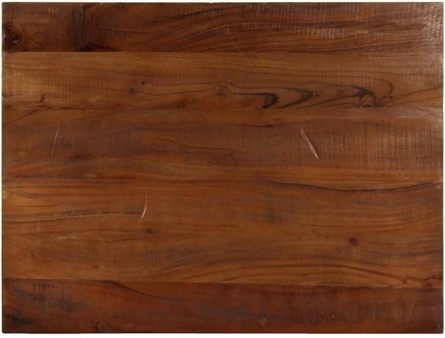 VidaXL Tafelblad Rechthoekig 90x70 cm Gerecycled Hout Houten Tafelblad Vervangen Landelijke Stijl Vintage Tafelblad Recyceld Hout