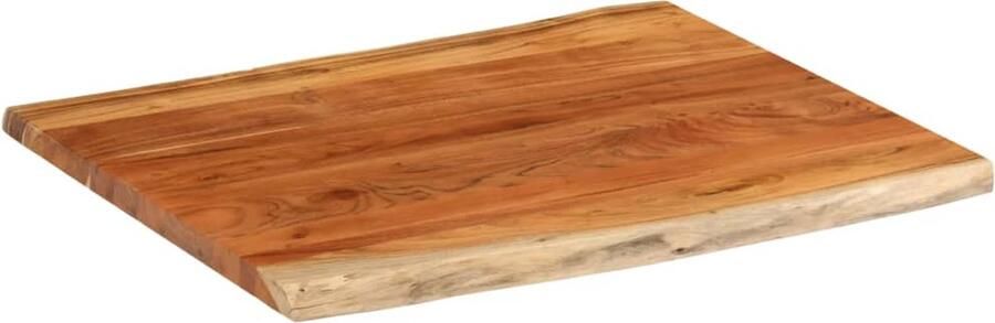 VidaXL Tafelblad Rechthoekig Acaciahout 100x80 cm Houten Tafelblad Acacia Hout Tafelblad Vervangen Natuurlijk Tafelblad Vintage Tafelblad