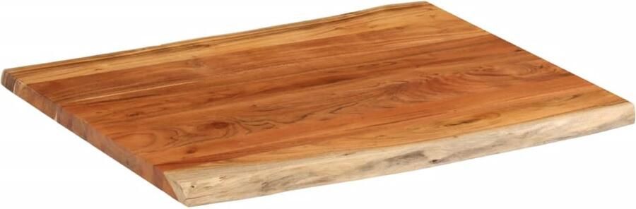 VidaXL Tafelblad Rechthoekig Acaciahout 90x80 cm Houten Tafelblad Acacia Hout Tafelblad Vervangen Natuurrand Vintage Tafel - Foto 2