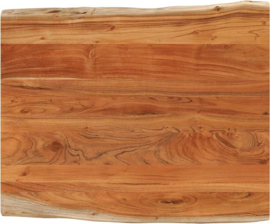 VidaXL Tafelblad rechthoekig natuurlijke rand 110x80x2 5 cm acaciahout