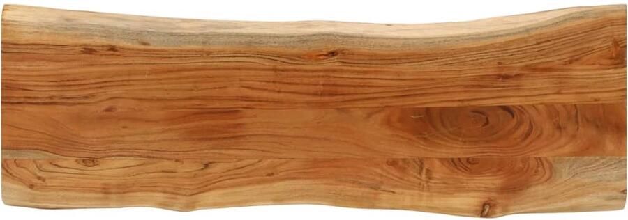 VidaXL Tafelblad rechthoekig natuurlijke rand 110x40x3 8 cm acaciahout