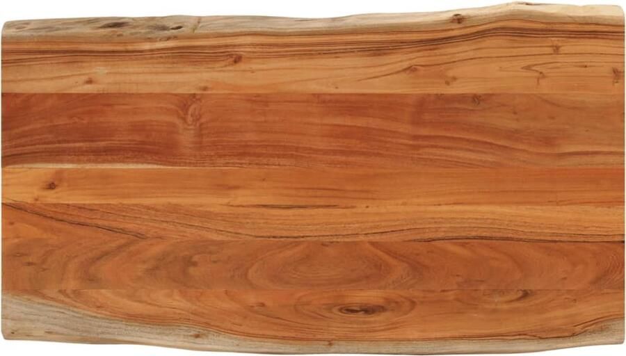 VidaXL Tafelblad rechthoekig natuurlijke rand 120x60x2 5 cm acaciahout