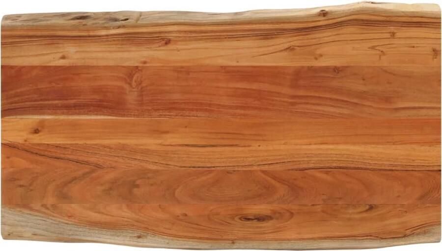 VidaXL Tafelblad rechthoekig natuurlijke rand 100x60x2 5 cm acaciahout