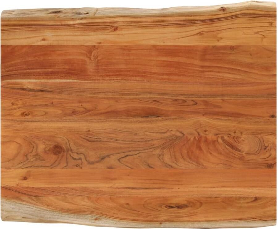 VidaXL Tafelblad rechthoekig natuurlijke rand 110x80x3 8 cm acaciahout