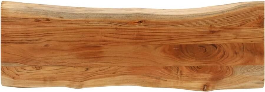 VidaXL Tafelblad rechthoekig natuurlijke rand 120x40x3 8 cm acaciahout