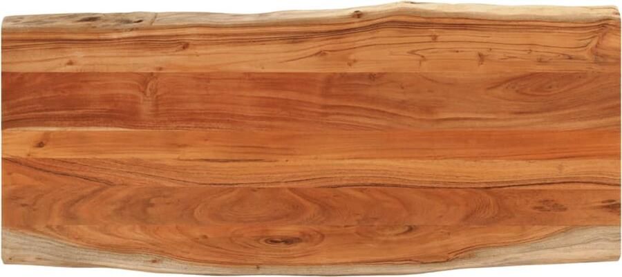 VidaXL Tafelblad rechthoekig natuurlijke rand 140x60x2 5 cm acaciahout