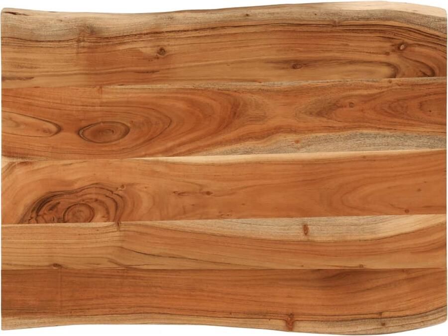 VidaXL Tafelblad rechthoekig natuurlijke rand 70x60x3 8 cm acaciahout