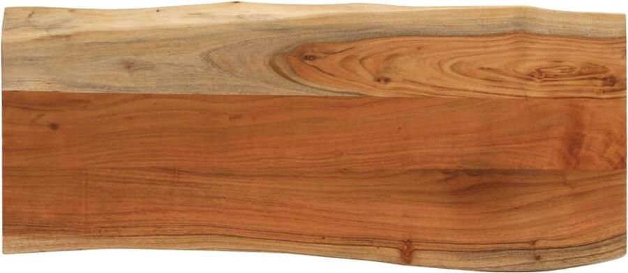 VidaXL Tafelblad rechthoekig natuurlijke rand 90x40x3 8 cm acaciahout