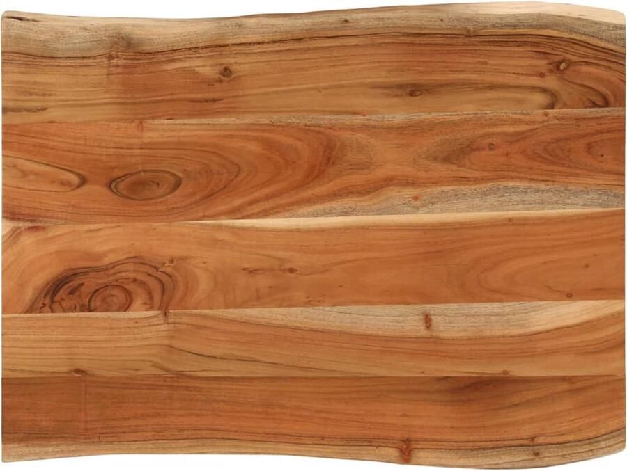 VidaXL Tafelblad rechthoekig natuurlijke rand 90x60x3 8 cm acaciahout