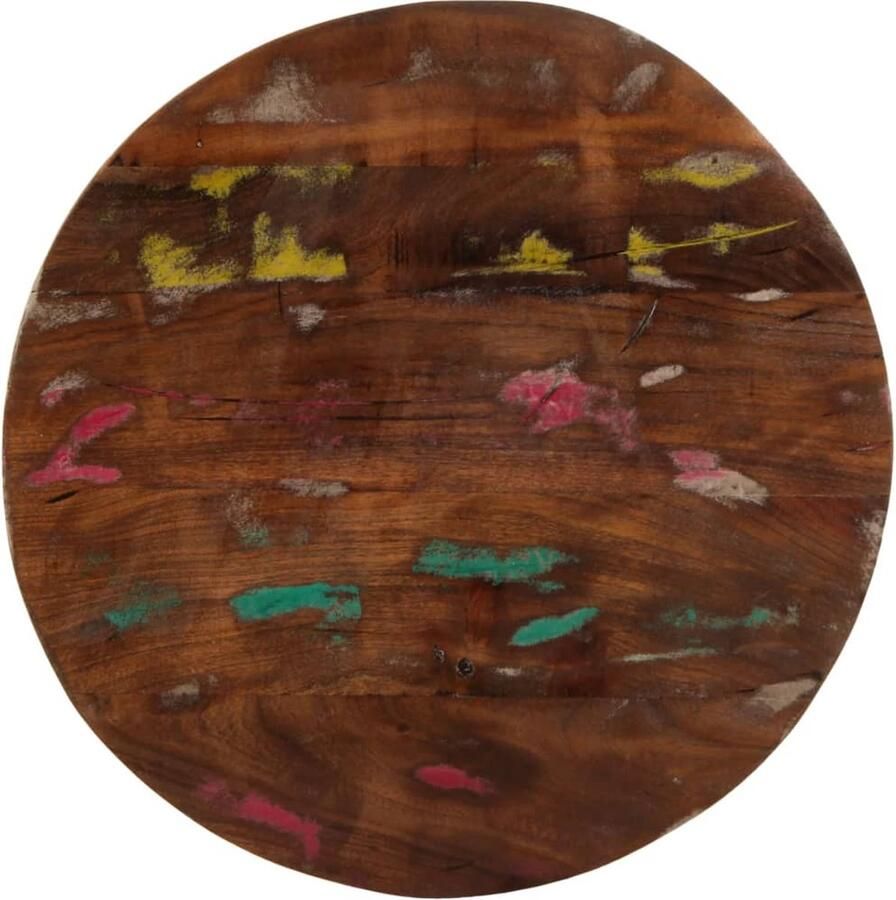 VidaXL Tafelblad rond Ø 50x3 8 cm massief gerecycled hout