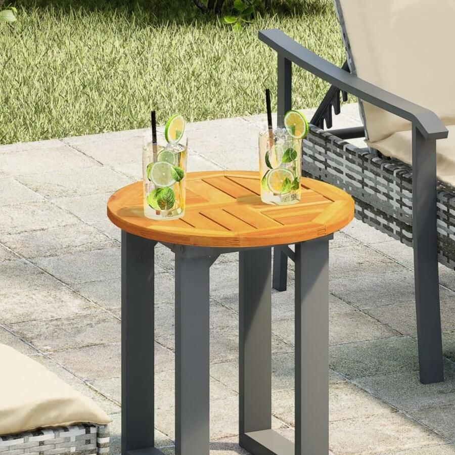 VidaXL Tafelblad Rond 40x2 cm Massief Acaciahout