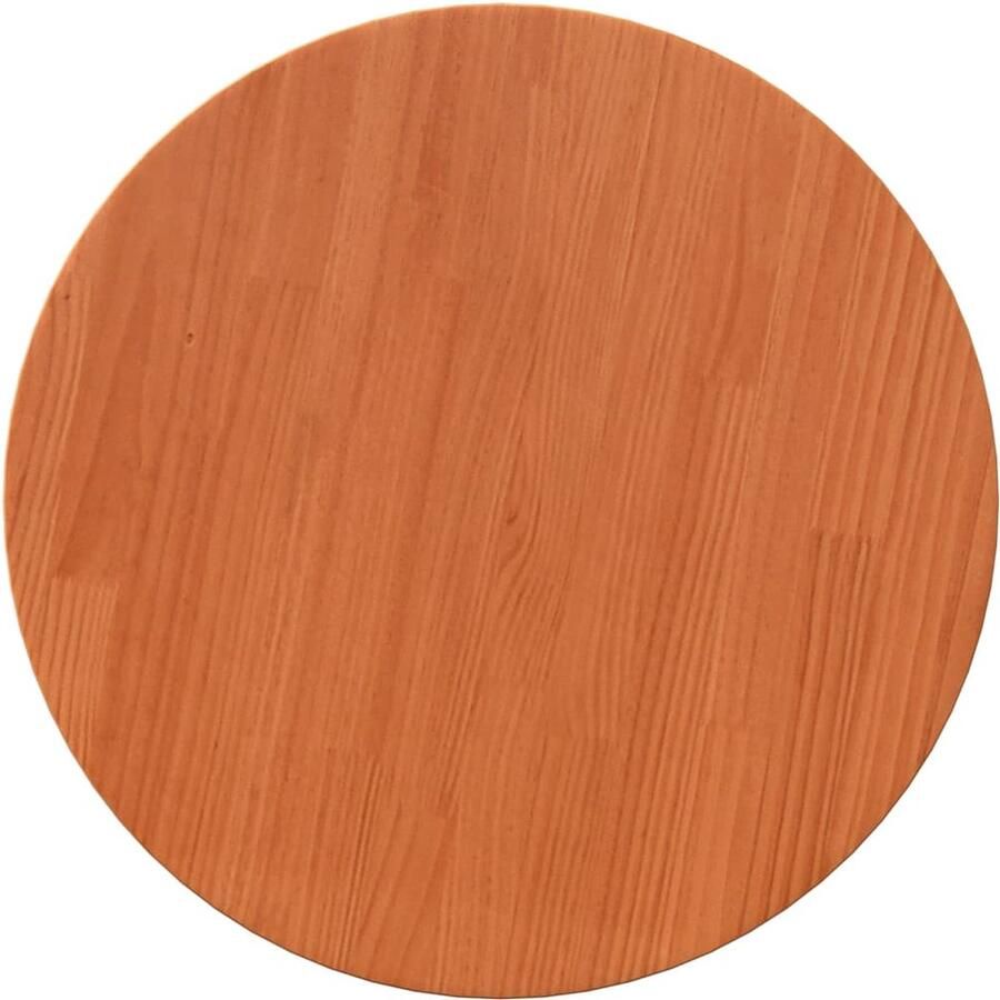 VidaXL Tafelblad Rond ?50x2 5 cm Grenenhout Bruin Tafels Blad Tafelblad Rond Houten Tafelblad Grenenhouten Tafelblad Vintage Tafelblad
