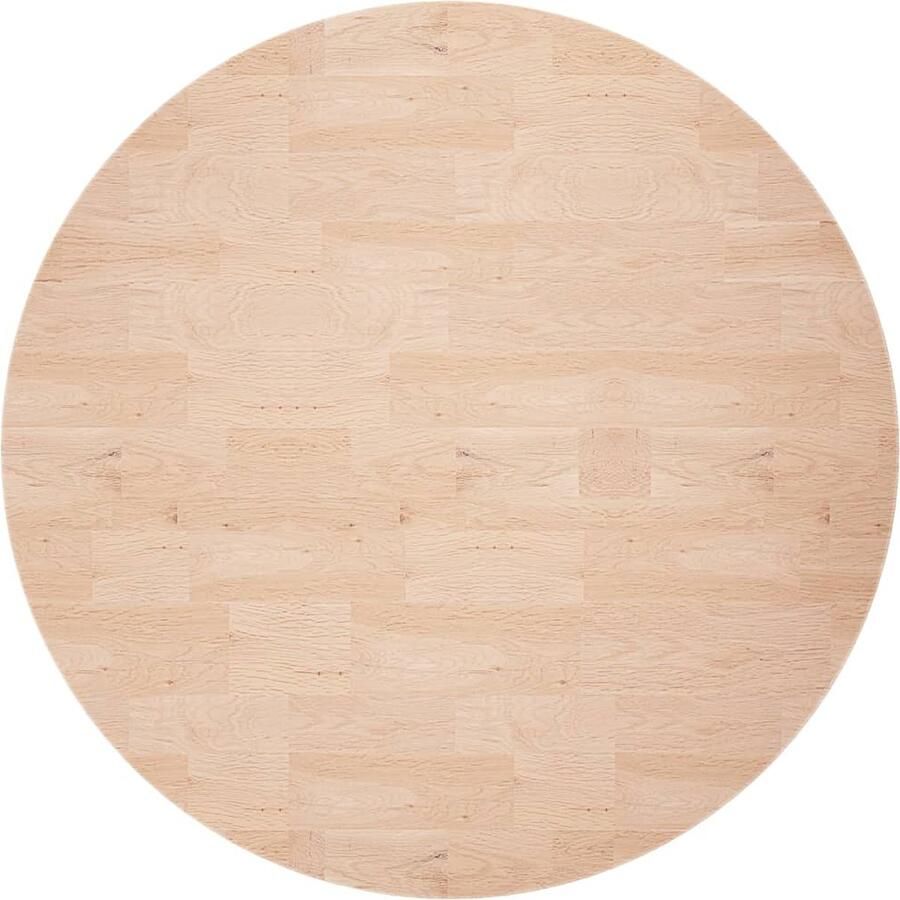 VidaXL Tafelblad Rond 60 cm Massief Eikenhout Tafelblad Eikenhouten Tafelblad Massief Hout Ronde Tafelblad Vintage Tafelblad Landelijke Stijl Rustic Design Keuken Accessoires
