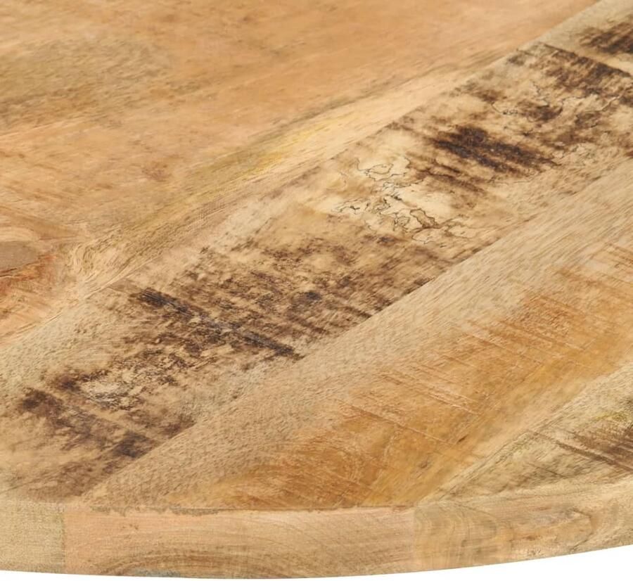 VidaXL Tafelblad rond 60 cm Massief mangohout Houten Tafelblad Mangohout Tafelblad Industrieel Tafelblad Ronde Tafelblad Vintage Tafelblad Salontafelblad Eettafelblad