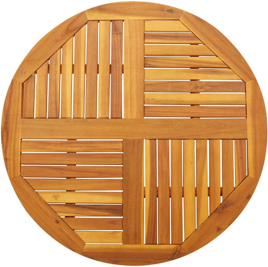 VidaXL Tafelblad Rond 90x2 2 cm Massief Acaciahout Houten Tafelblad Ronde Tafel Acacia Hout Tuinmeubilair Eetkamertafel