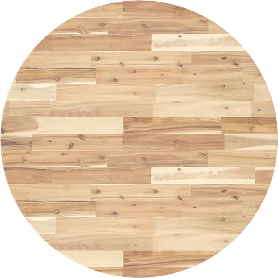 VidaXL Tafelblad rond Ã 90x2 cm massief acaciahout