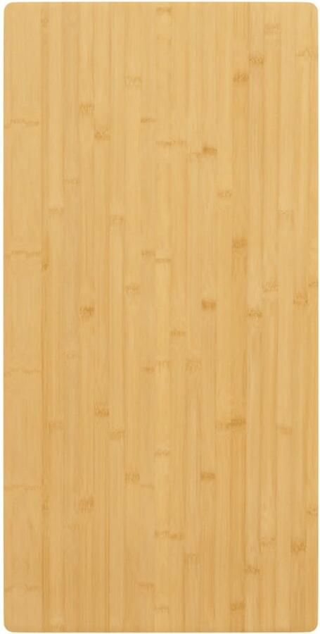 VidaXL Bamboe Tafelblad 50x100x4 cm Duurzaam Veelzijdig Afgeronde Randen Eenvoudig Schoon te Maken Tafelonderdeel