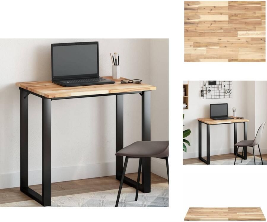 VidaXL Tafelblad Tafelbladen Vervangend Tafelblad Meubelpaneel Tafelblad rechthoekig 100x60x2 cm massief acaciahout