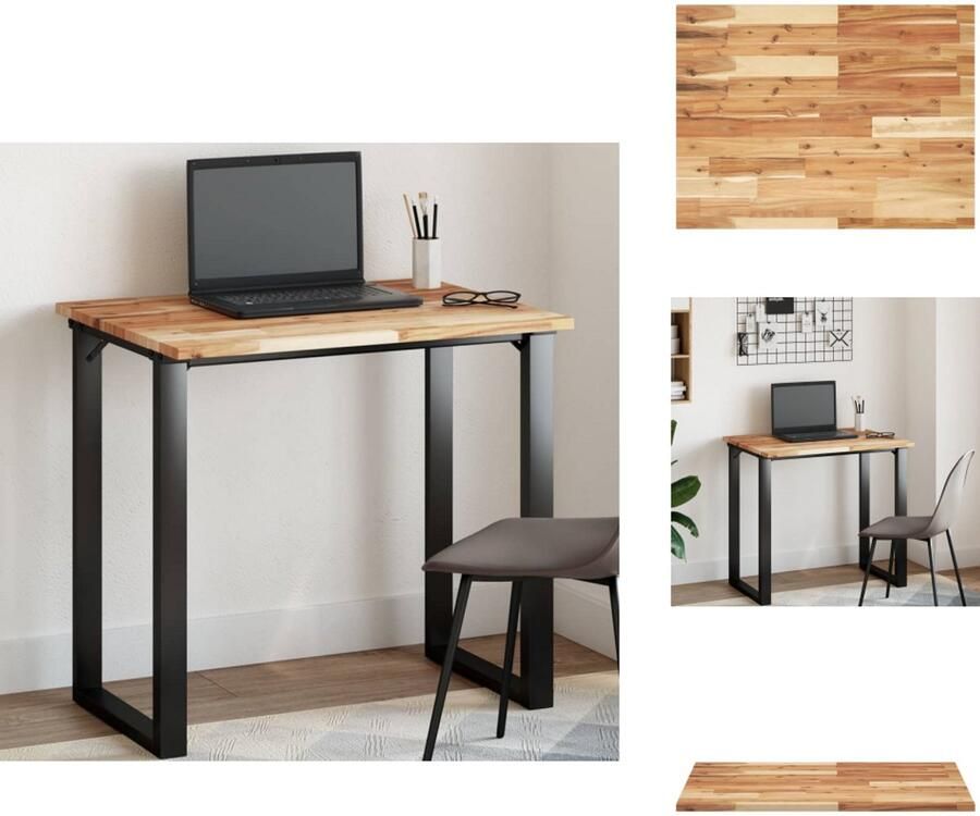 VidaXL Tafelblad Tafelbladen Vervangend Tafelblad Meubelpaneel Tafelblad rechthoekig 100x60x2 cm massief acaciahout