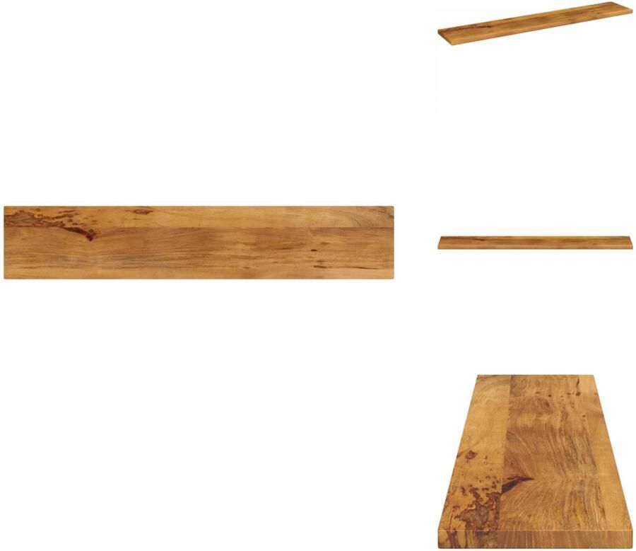 VidaXL Tafelblad Tafelbladen Vervangend Tafelblad Meubelpaneel Tafelblad rechthoekig 140x30x2 5 cm massief mangohout