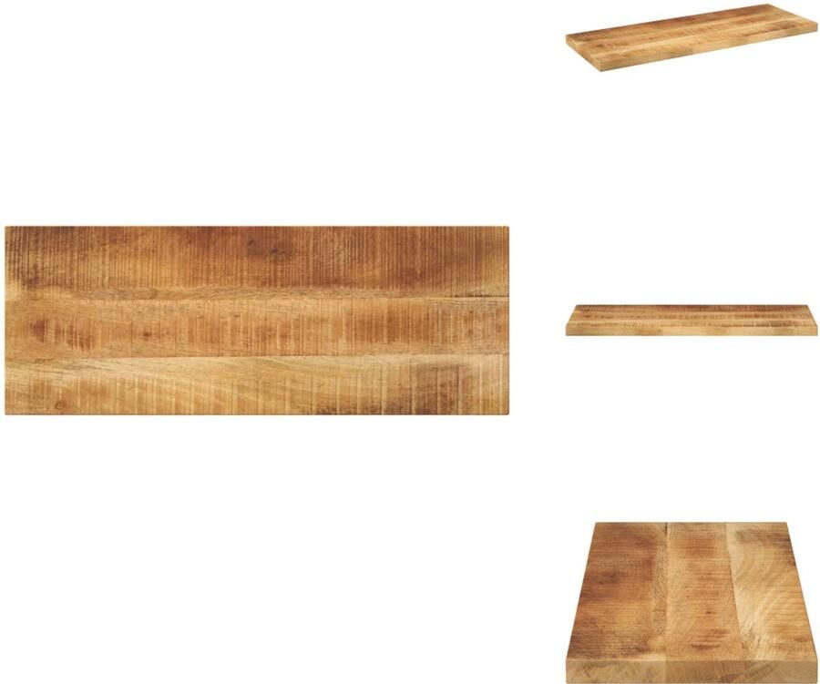 VidaXL Tafelblad Tafelbladen Vervangend Tafelblad Meubelpaneel Tafelblad rechthoekig 70x40x3 8 cm massief ruw mangohout