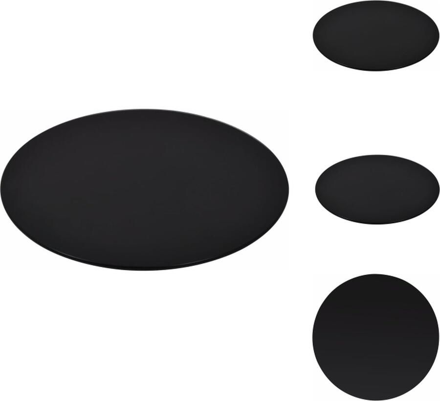 VidaXL Tafelblad Tafelbladen Vervangende Tafelblad Vervangende Tafelbladen Tafelblad van gehard glas 800 mm rond