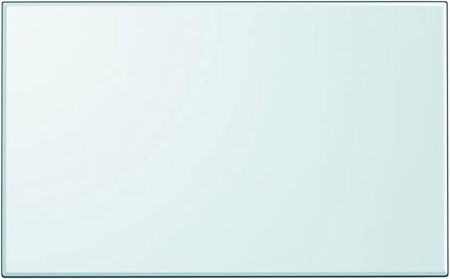 VidaXL Tafelblad Gehard Glas 1000x620 mm Rechthoekig Tafelblad Gehard Glas Eetkamerstoel Salontafel Tuintafel Tafeldecoratie Keukenaccessoires Transparent Modern Klassiek Rectangular - Foto 2