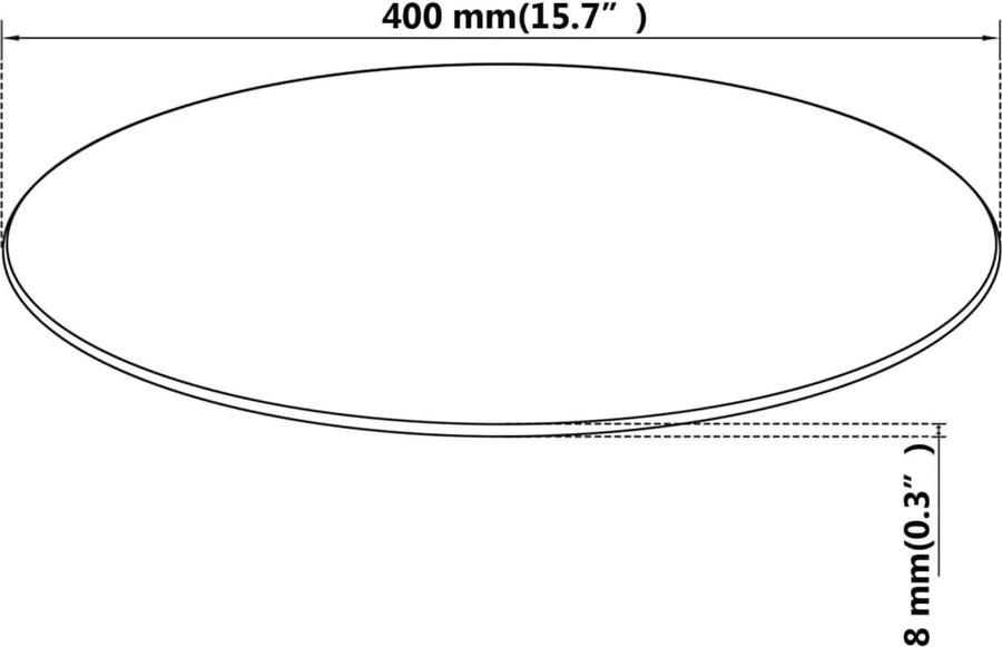 VidaXL -Tafelblad-van-gehard-glas-700-mm-rond