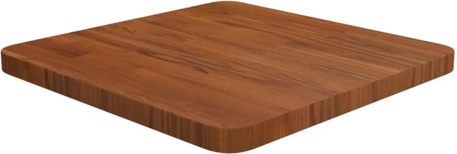 VidaXL Tafelblad Vierkant 40x40 cm Donkerbruin Massief Eikenhouten Tafelblad Eikenhouten Tafeltop Bruin Tafelblad Vintage Tafelblad Landelijke Tafelblad Industriele Tafelblad